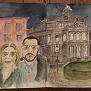 Abschlußprojekt „Drück deine Ideen aus“ (Felix Scheinberger). Projekt z dziedziny Trad, c, jna ilustracja,  Sztuki piękne, Projektowanie graficzne i  Malarstwo użytkownika irmikah - 14.11.2023