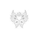Sacred Heart Seraphim. Desenho digital projeto de Bianca - 09.11.2023