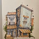 My project for course: Expressive Architectural Sketching with Colored Markers. Un progetto di Bozzetti, Disegno, Illustrazione architettonica, Sketchbook e Illustrazione con inchiostro di paulagoldebeld - 15.11.2023