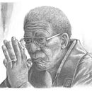 Mi proyecto del curso: Retrato realista con lápiz de grafito: Morgan Freeman. Traditional illustration, Fine Arts, Sketching, Pencil Drawing, Drawing, Portrait Drawing, Realistic Drawing, Artistic Drawing, and Figure Drawing project by Jorge Bernard - 11.09.2023