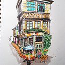 My project for course: Expressive Architectural Sketching with Colored Markers. Un progetto di Bozzetti, Disegno, Illustrazione architettonica, Sketchbook e Illustrazione con inchiostro di Peter McKinnon - 15.11.2023