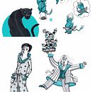 Kinderbuchillustration I "Anton Monsterjäger", Magellan 2023  . Sastra Anak proyek oleh Sabine Mielke - 11.17.2023