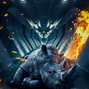 The last Rhino. Een project van Fotografie, Fotografische postproductie, Retoucheren van foto's, Digitale fotografie, Artistieke fotografie y Fotomontage van Bryan Rivera - 18.11.2023