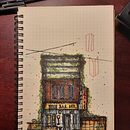 My project for course: Expressive Architectural Sketching with Colored Markers. Sketching, Drawing, Architectural Illustration, Sketchbook & Ink Illustration project by mahbub7783 - 11.18.2023