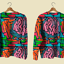 Proyecto Final: Diseño de estampados textil Abstracto. Ilustração tradicional, Design de acessórios, Design de vestuário, Pattern Design, Design de moda, Estampagem, e Estamparia têxtil projeto de Luz Torrez - 19.11.2023