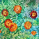 My project for course: Negative Watercolor Painting for Botanical Illustration. Projekt z dziedziny Trad, c, jna ilustracja, Malowanie akwarelą, R i sunek botaniczn użytkownika Olena Andrushchenko - 19.11.2023