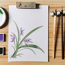 Mein Abschlussprojekt für den Kurs: Einführung in die Sumi-e-Malerei . Projekt z dziedziny Trad, c, jna ilustracja,  Sztuki piękne,  Malarstwo,  R, sunek,  R i sunek atramentem użytkownika Melanie Volkmann - 20.11.2023