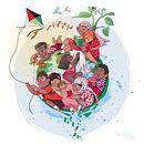 Cuidemos de nuestra Infancia. Un proyecto de Ilustración infantil, Ilustración digital y Dibujo de alicia borges - 20.11.2023