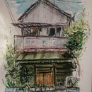 Mon projet du cours : Esquisses d'architecture expressives aux feutres de couleur. Un progetto di Bozzetti, Disegno, Illustrazione architettonica, Sketchbook e Illustrazione con inchiostro di Aurelie Aquadess - 21.11.2023