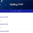 MyBlog PHP. Programming, IT, and Web Development project by Federico Fiaschi - 11.24.2023