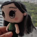 Yo en cabeza de cubo, jajajja!!!. Un proyecto de Artesanía, Diseño de juguetes, Tejido, Crochet, Amigurumi y Diseño textil de Adry Olmos - 22.11.2023