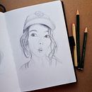 Mein Abschlussprojekt für den Kurs: Skizzenbuch für Porträts: Erkunde das menschliche Gesicht. Un projet de Esquisse , Dessin, Dessin de portrait, Dessin artistique , et Carnet de croquis de tania_sc - 26.11.2023