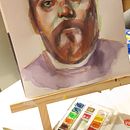 Mi proyecto del curso: Retrato artístico en acuarela. Artes plásticas, Pintura, Pintura em aquarela, e Desenho de retrato projeto de catascraft - 27.11.2023