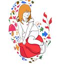 Mi proyecto del curso: Retrato ilustrado con elementos botánicos Ein Projekt aus dem Bereich Traditionelle Illustration, Digitale Illustration, Botanische Illustration und Digitale Zeichnung von Anna Rado - 20.11.2023