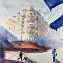 Mi proyecto del curso: Dibujo arquitectónico con acuarela y tinta. Projekt z dziedziny Sketching,  R, sunek, Malowanie akwarelą,  R, sunek architektoniczn, Sketchbook,  R i sunek atramentem użytkownika isabel_riba - 28.11.2023