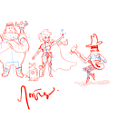 Practicing External and Internal Lines. Un projet de Conception de personnages, Esquisse , Dessin au cra, on, Dessin , et Carnet de croquis de Kai Benz - 25.11.2023