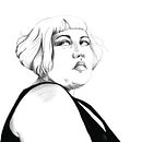 Mi proyecto del curso: Retrato ilustrado con Procreate. Digital Illustration, Digital Drawing, and Portrait Drawing project by Andrea Pérez Castillo - 11.30.2023
