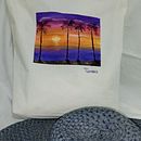 Bolsos de tocuyo natural pintados a mano . Un projet de Artisanat de Esperanza Herrera Lora - 03.12.2023