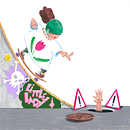 La petite Dame Cassée.. Een project van Schilderij,  Tekening, Schilderen met gouache, Kinderillustratie y Traditionele illustratie van Benjamin Malet - 04.12.2023