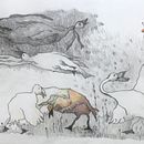 Hoedje op en hoedje af en jij plukt een bloem. Writing, and Children's Illustration project by Clasien de l'Ecluse - 12.05.2023