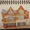 My project for course: Expressive Architectural Sketching with Colored Markers . Membuat sketsa, Menggambar, Ilustrasi Arsitektur, Buku sketsa & Ilustrasi Tinta proyek oleh Greg Benson-Shettle - 12.06.2023