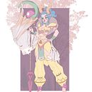 La bruja y la arquera. Un projet de Conception de personnages, Esquisse , Dessin, Carnet de croquis et Illustration numérique de Leslie Salas - 07.12.2023