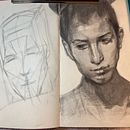 Mi proyecto del curso: Técnicas de dibujo a lápiz para retratos mediante planos. Een project van  Beeldende kunst,  Schetsen,  Tekening,  Portrettekening, Realistische tekening y  Artistieke tekening van Christel - 07.12.2023