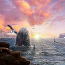 Utopia del sol naciente. Matte Painting project by Paul Edwardo Rodriguez Gonzalez - 12.03.2023