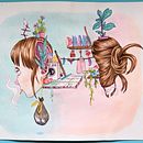 My project for course: Surreal Illustration with Watercolor and Ink. Traditional illustration, Fine Arts, Painting, Drawing, and Watercolor Painting project by Mai Sela - 12.09.2023