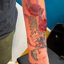 Mon projet du cours :  Tatouage artistique full color . Ilustrație tradițională, Desen, Ilustrație digitală, Design tatuaj și Desen digital de Greg-Tattoo Art - 12.09.2023