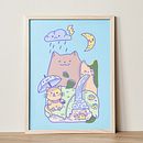 My project for course: Designing Kawaii Worlds. Cat world. Ein Projekt aus dem Bereich Design von Figuren, Digitale Illustration, Manga, Kinderillustration und Design von Yana - 10.12.2023