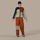 Mi proyecto del curso: Introducción al diseño de moda 3D con CLO. Een project van Animatie,  Video,  Modeontwerp,  3D-ontwerp, Digitaal ontwerp y Patroonontwerp en kleermakerij van Anna Climent - 10.12.2023