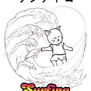 Día de Surfing. Un proyecto de Ilustración digital, Dibujo digital, Ilustración tradicional, Marketing y Business de Franz Avila - 11.12.2023