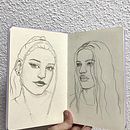Mi proyecto final del curso: Sketchbook de retrato.. Een project van  Schetsen,  Tekening,  Portrettekening,  Artistieke tekening y Sketchbook van marta guijarro martinez - 13.12.2023