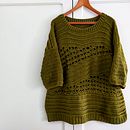 Mi proyecto del curso: Introducción a la técnica de hileras cortas en crochet para ropa. Un progetto di Fashion design, Fiber Art, DIY e Textile Design di carolinabergap - 15.12.2023