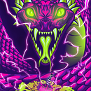 Jörmungandr - Mi proyecto de Ilustración vectorial con más volumen y mucho rock and roll. Un projet de Illustration traditionnelle, Illustration vectorielle, Conception d'affiches et Illustration numérique de Diego Suarez - 15.12.2023