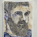 My project for course: Experimental Portraiture with Ink, Tea and Alcohol. Un proyecto de Bellas Artes, Pintura, Dibujo e Ilustración con tinta de corinawaage - 17.12.2023