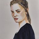 Mi proyecto del curso: Retrato en acuarela a partir de una fotografía. Un projet de Illustration traditionnelle, Aquarelle , et Dessin de portrait de MVictoria Landa Fernandez - 17.12.2023