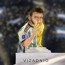 Messi. Een project van Digitale illustratie,  Concept art, Realistische tekening,  Digitaal schilderij y Digitale tekening van Adolfo Vizgarra - 18.12.2023