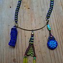 Bead adornments designed and made by Pearl Red Moon. Arts, Crafts, Accessor, Design, Jewelr, Design, Decoration, Fiber Arts, and Design project by Pearl Moon - 12.18.2023