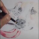Dibujo con lápiz pastel . Un proyecto de Dibujo a lápiz y Dibujo de Daniela Fabiola Zegarra Reyes - 06.10.2023