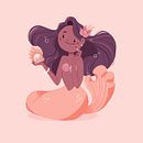 DTIYS Mermaid. Un projet de Illustration traditionnelle, Conception de personnages, Illustration numérique et Illustration jeunesse de Leisha Scallan - 20.12.2023
