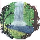 Gouache Waterfall. Ilustração tradicional, Pintura, e Pintura guache projeto de stbrie - 02.11.2023