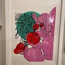 Cactus Screen Print. Screen Printing project by Sarah Shively - 10.12.2023