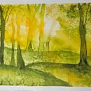 Mi proyecto del curso: Paisajes de ensueño con acuarela: plasma la luz. Een project van Schilderij y Aquarelschilderen van MAGDALENA DIAZ RICCI - 20.12.2023