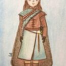 Mi proyecto del curso: Dibujo fan art con acuarela y lápices de colores. Arya Stark. Un projet de Illustration traditionnelle , et Aquarelle de Gab Al - 19.12.2023