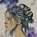 Mi proyecto del curso: Retrato ilustrado con Procreate. Projekt z dziedziny Trad, c, jna ilustracja, Grafika wektorowa, Ilustracja c, frowa i Portret użytkownika Maria José Vañó Vañó - 23.12.2023