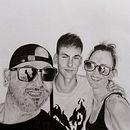 Famlily selfie. Un projet de Illustration traditionnelle de Toni Martinez Morales - 24.12.2023