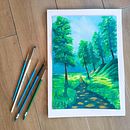 My project for course: Landscape Painting with Gouache for Beginners . Arte plastice, Pictura, Ilustrație naturalistă și Pictură cu guașă de Odeya Ar - 12.25.2023