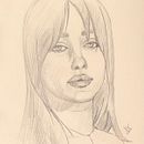 Mein Abschlussprojekt für den Kurs: Porträts mit Graphit im Skizzenbuch zeichnen. Un projet de Beaux Arts, Esquisse , Dessin, Dessin de portrait , et Carnet de croquis de Bea - 26.12.2023